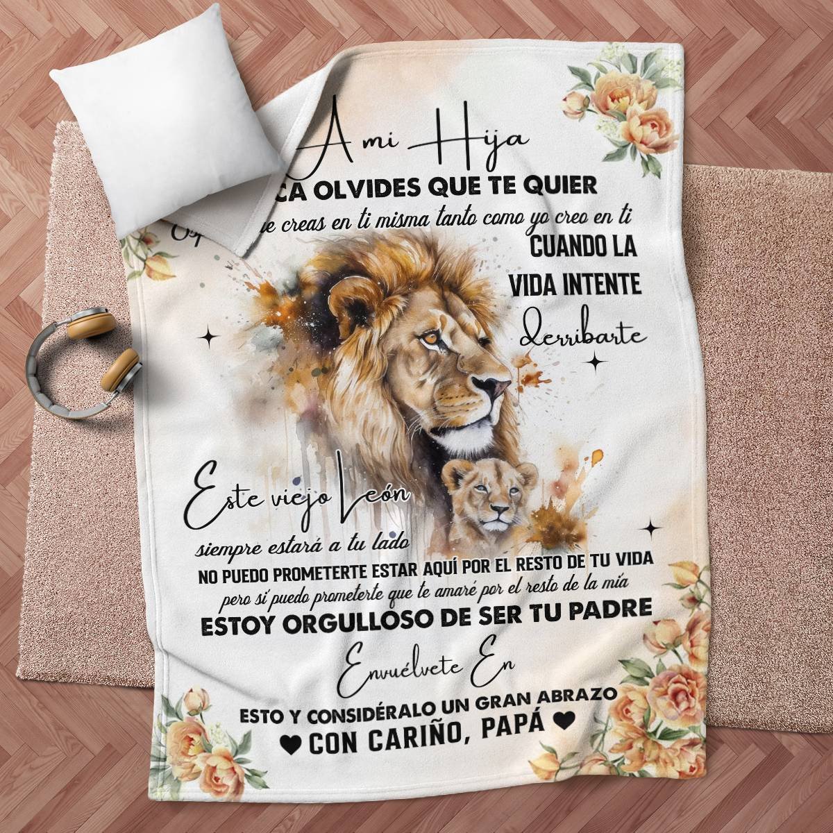 Para tu querida hija - manta perfecta para tu hija