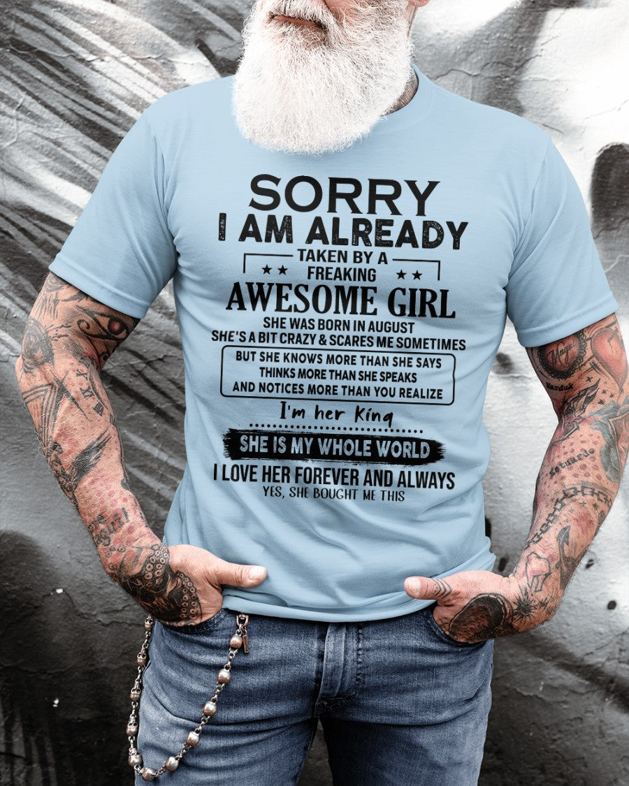 August - Awesome Girl born in August - Special gift for your boyfriend - HL08 (SKU.AT16)