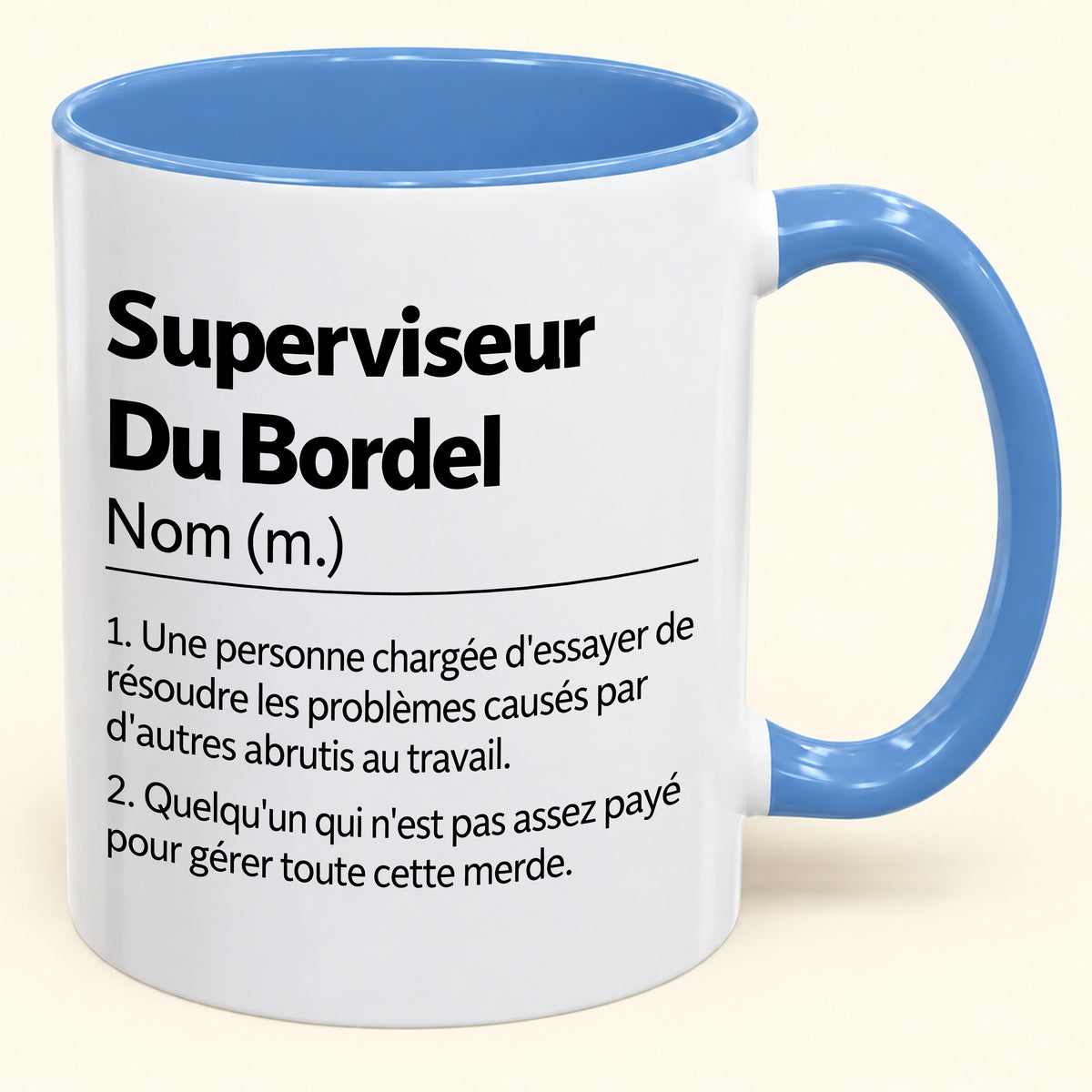Superviseur d'un Bordel Sans Nom – Mug Humoristique – JOYEUX NOËL 2026 (SKU2610-981)
