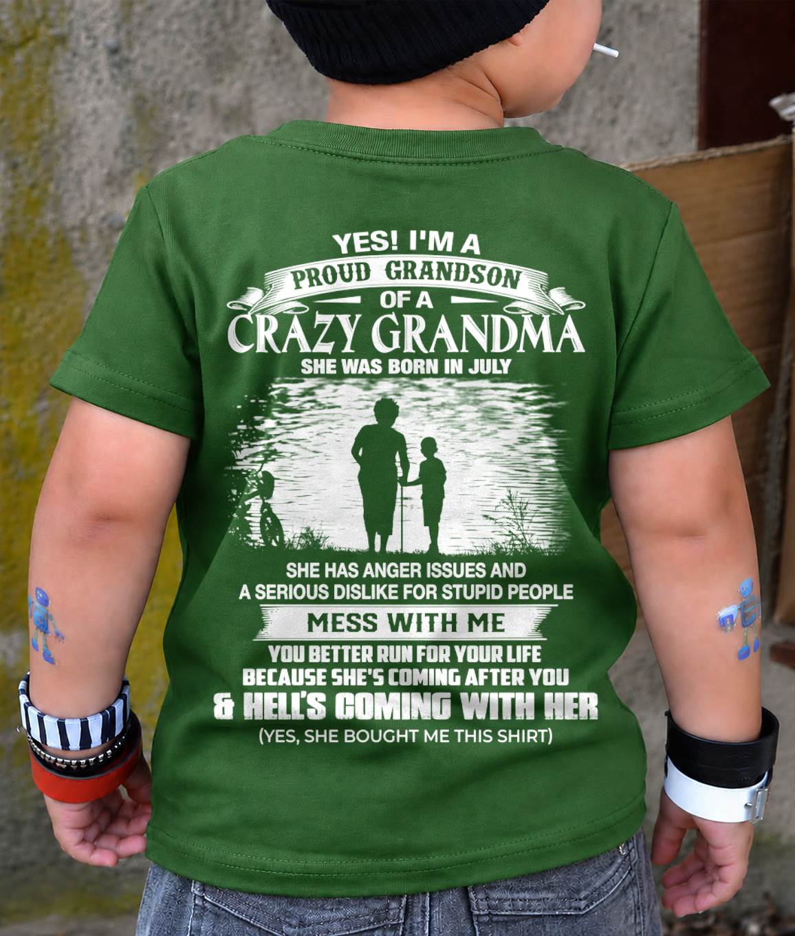 July Grandma - Funny Grandson T-Shirt – Special Gift For Your Grandson - HL07 (SKU2605-432-07)