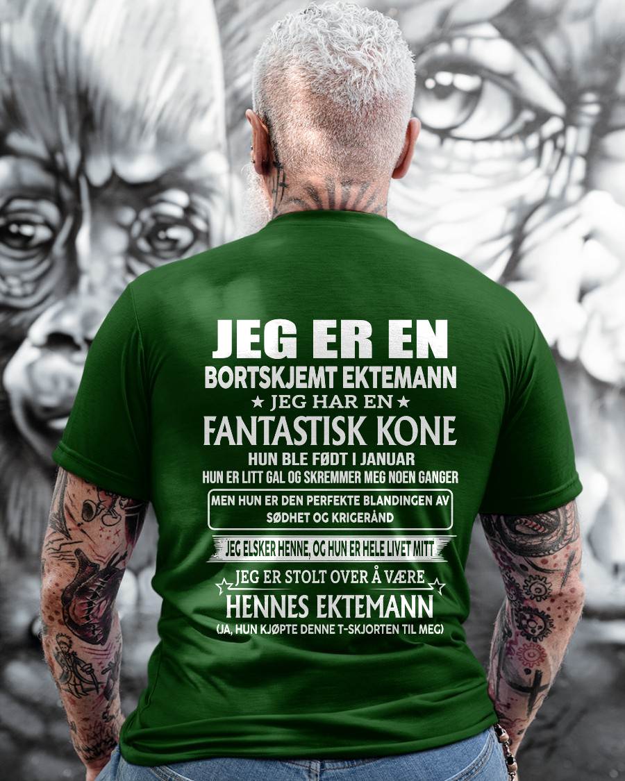 Januar – Fantastisk kone født i januar – Spesiell gave til ektemann – NAUY- HL01 (SKU2605-291-01)