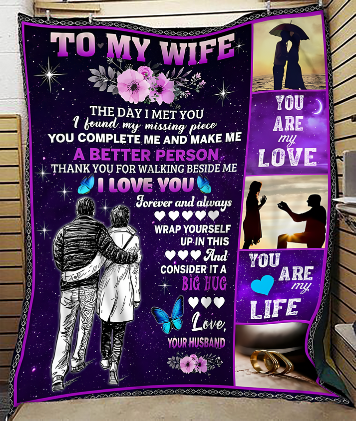 Special Gift For Your Wife Blanket - From Husband (SKU-CHAU-B14)