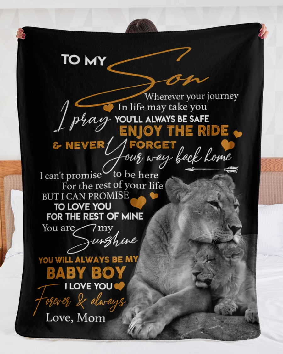 Special gift for Son from Mom - Blanket