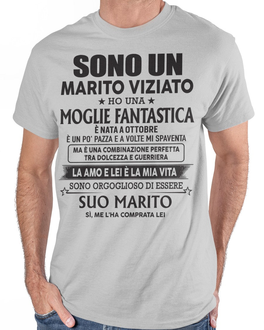 Moglie fantastica nata a ottobre – Regalo perfetto per tuo marito – HL10 (SKU06-52-10)