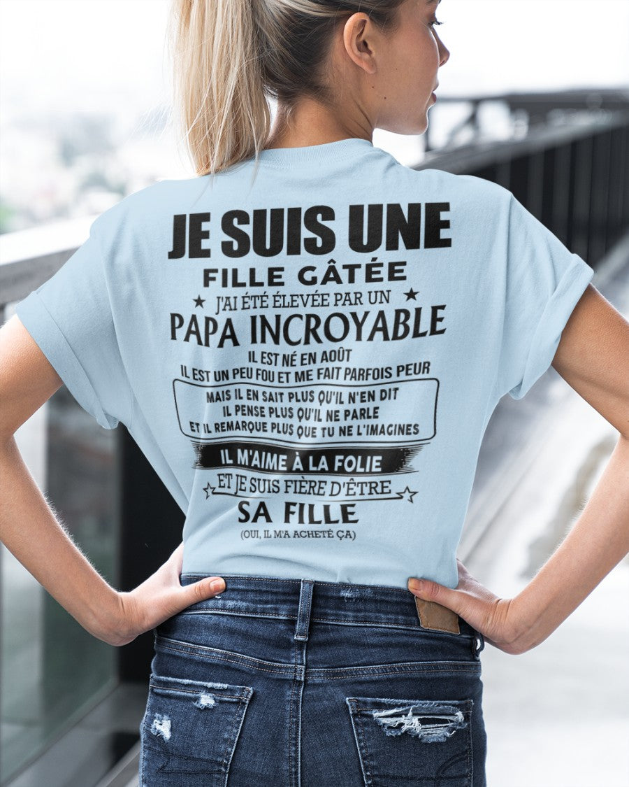 Août - Papa Incroyable - Le cadeau parfait pour votre fille - HL08 (SKU06-14)