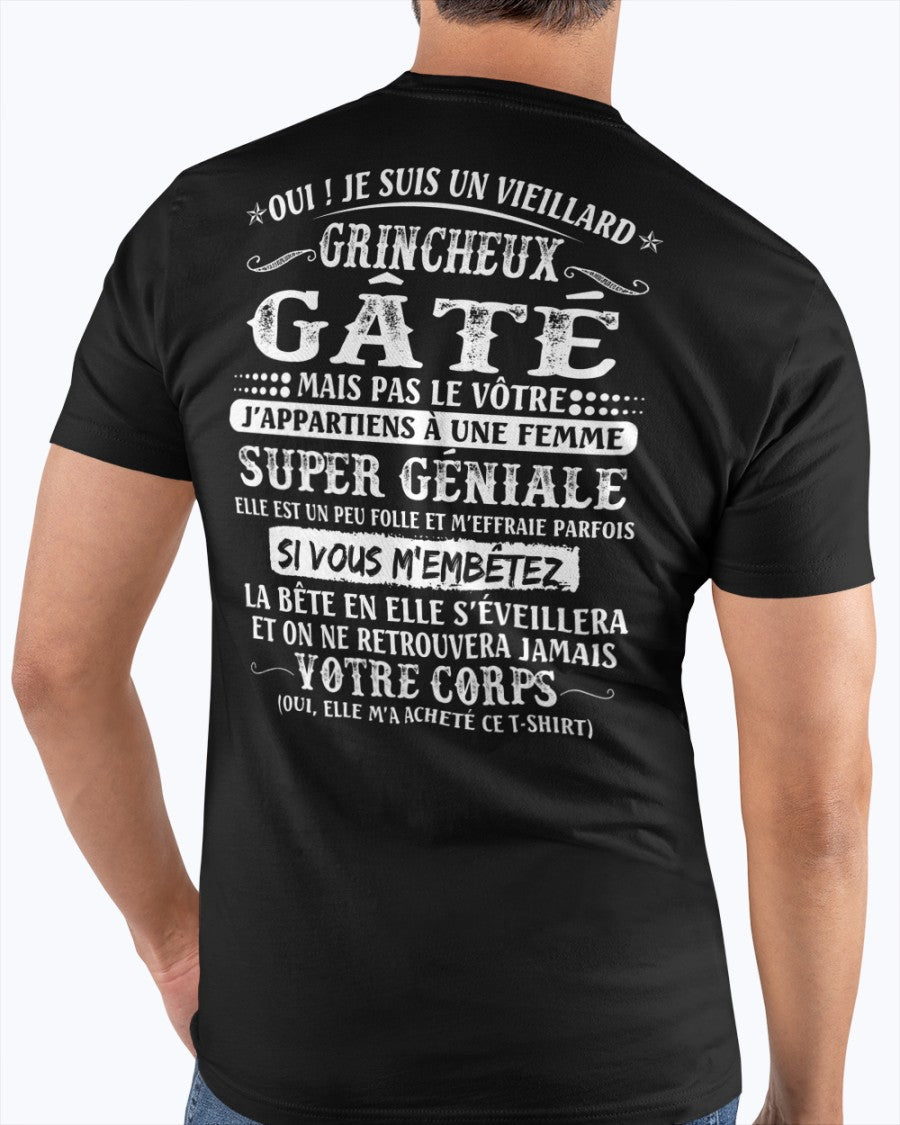 Vieillard grincheux gâté - cadeau parfait pour votre mari – HL00 (SKU07-51)