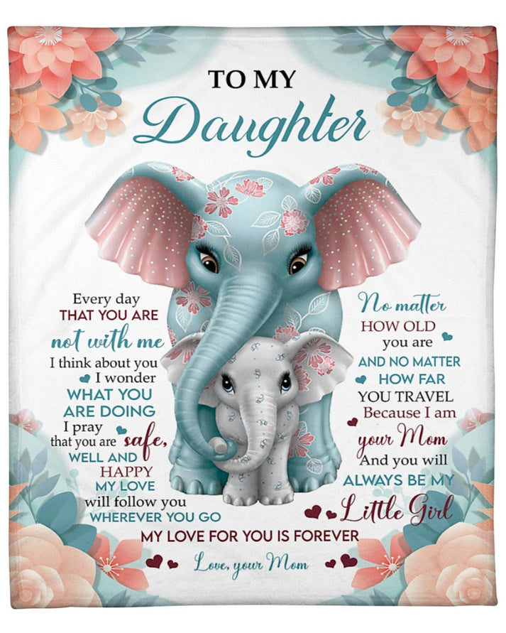 To my daughter - Gift for Daughter Blanket - from mom (SKUB11-116)