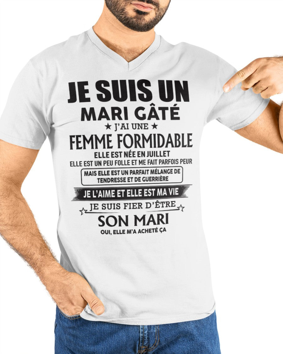 Femme Formidable Née En Juillet – Cadeau Parfait Pour Votre Mari – HL07 (SKU06-33-07)