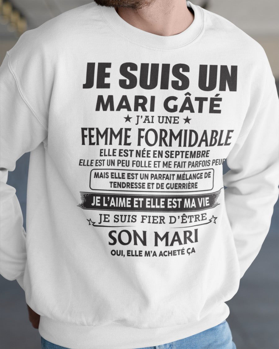 Femme Formidable Née En Septembre – Cadeau Parfait Pour Votre Mari – HL09 (SKU06-33-09)