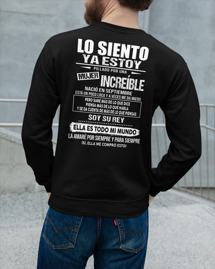 Septembre - Chica genial nació en septembre - Regalo especial para novio - Noir - T09 (SKU05-80-09)