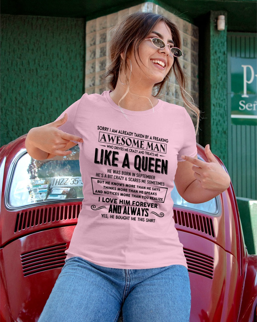 Treats me like a queen - Perfect gift for your Girlfriend, wife - HL09