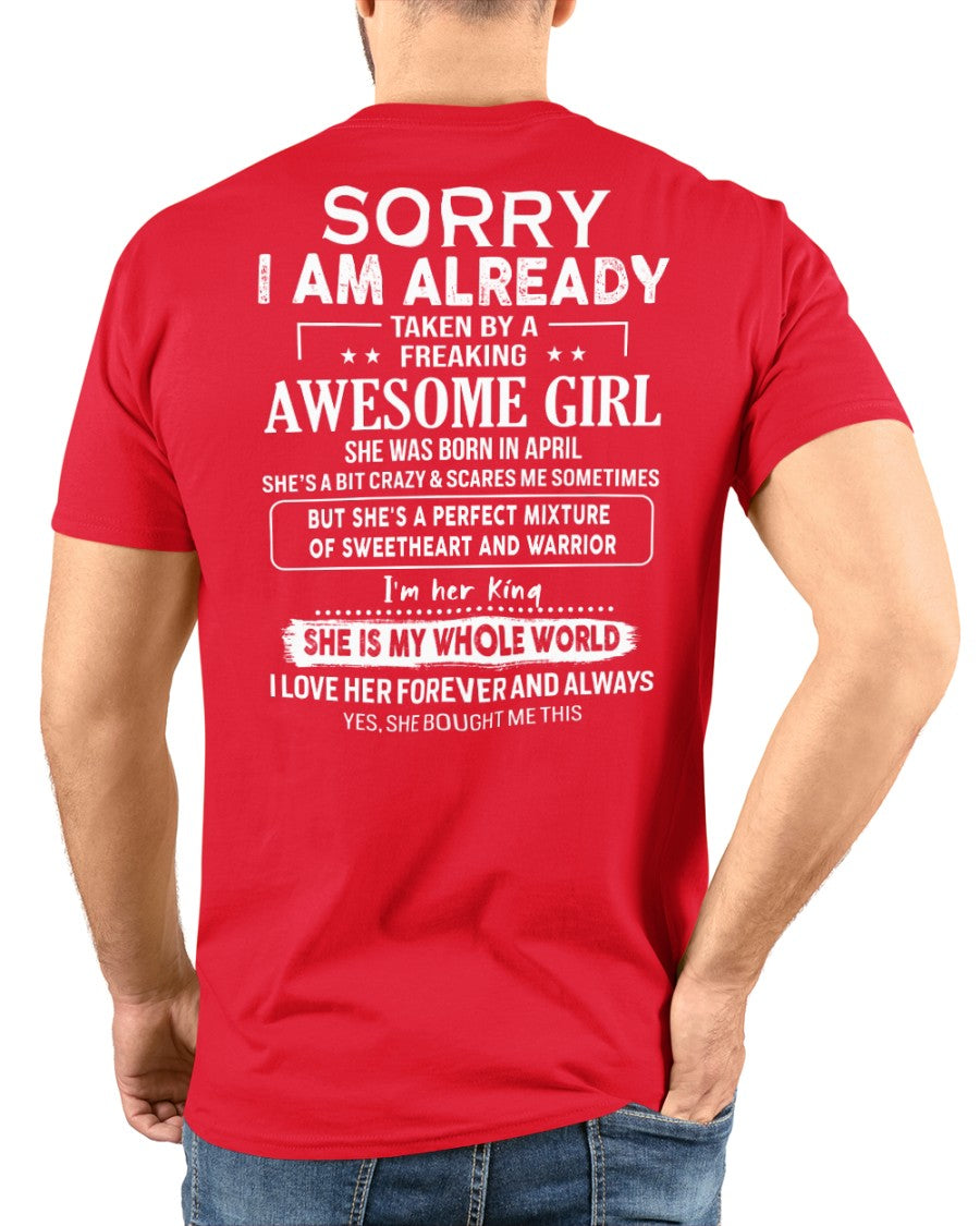 April - Awesome Girlfriend - Special gift for your Boyfriend, Husband - HL04 (SKU04-86)