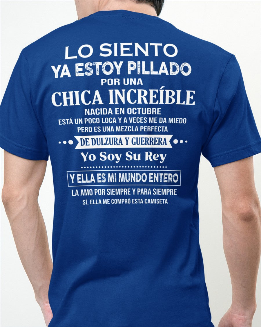 Octubre Chica Increíble - Regalo especial para tu novio - T10 (SKU04-112)