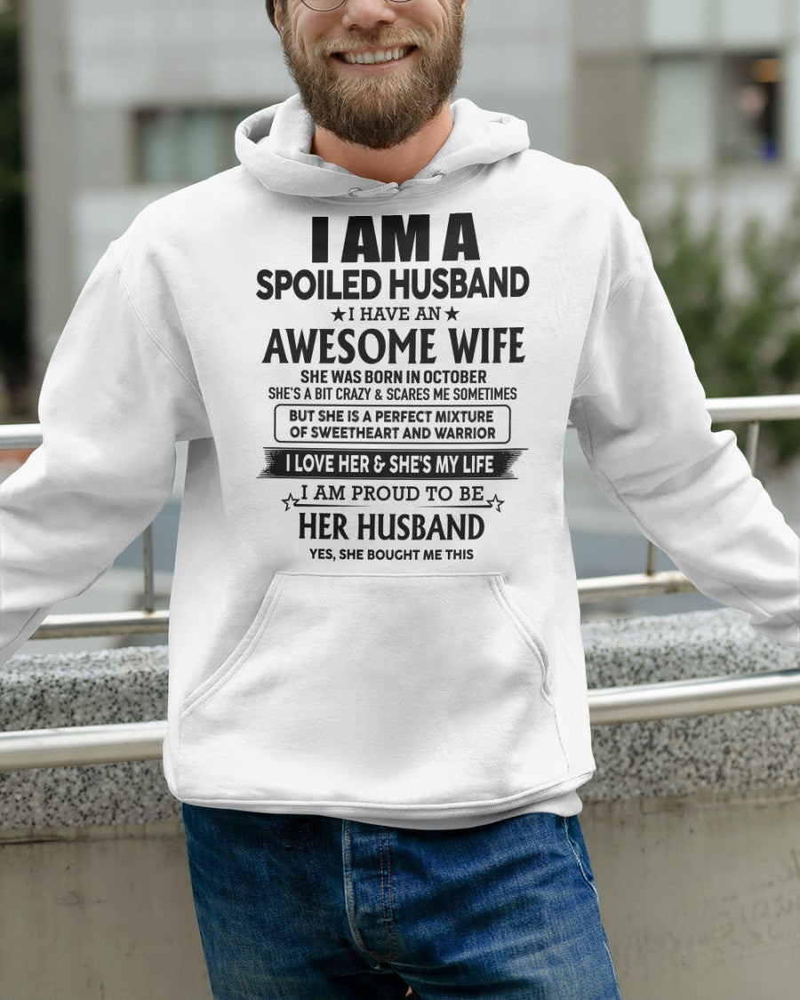 Awesome Wife born in October - Special gift for your Husband - HL10 (SKU06-50)