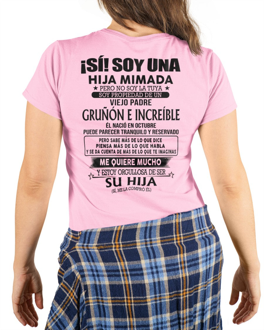 Octubre Padre Increíble - Regalo especial para hija - TBN - T10 (SKU04-109-10)