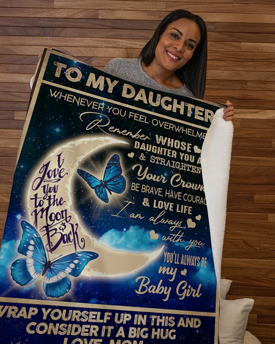 Special gift for Daughter From Mom - Blanket