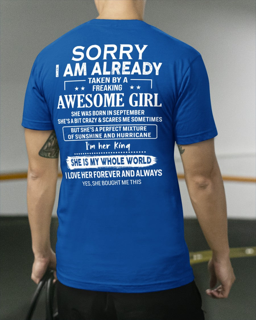 September Awesome Girl - Gifts for your boyfriend, husband - HL09 (SKU.US.01)