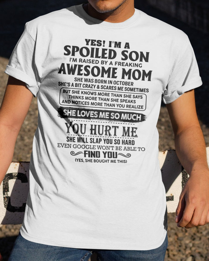 October - Awesome Mom - Perfect gift for your son - HL10 (SKU-SPW-10)