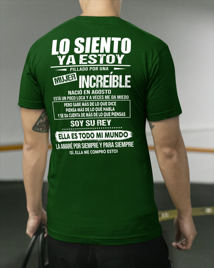 Agosto - Chica genial nació en agosto - Regalo especial para novio, esposo - T08 (SKU09-05-08)