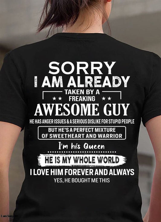 Sorry guy - Perfect gift for your girlfriend From Husband - HL00 (sr nu sweetheart 13-3-25)