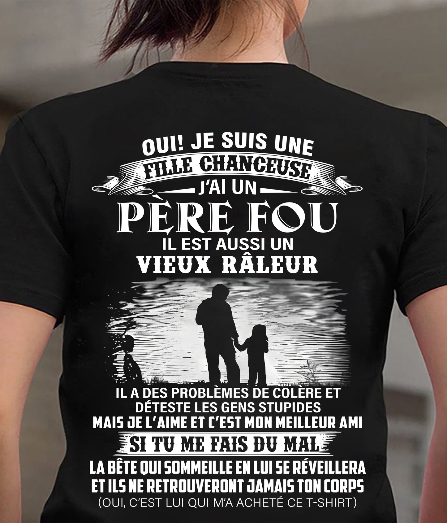 PAPA GÉNIAL ET VIEUX RÂLEUR - CADEAU SPÉCIAL POUR VOTRE FILLE - HL00 (SKU2605-159-00)