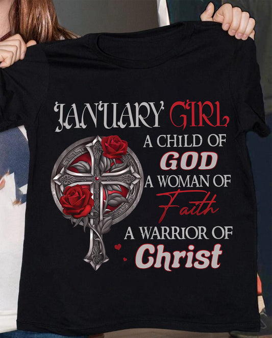 January Girl - A Child of God, A Woman of Faith, A Warrior of Christ - HL01 (SKU06-62-01)