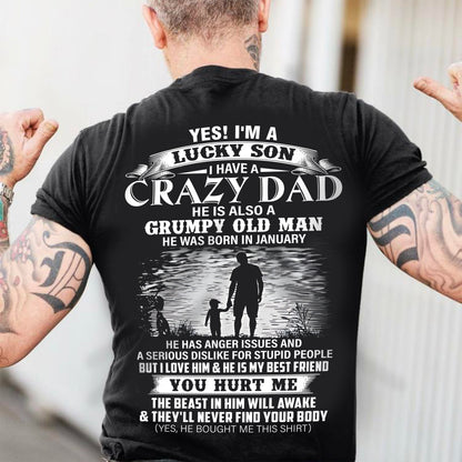 January - Gift For Son Tshirt - Funny T-shirts For Son - Special gift for your Son - HL01 (SKU2604-91-01)