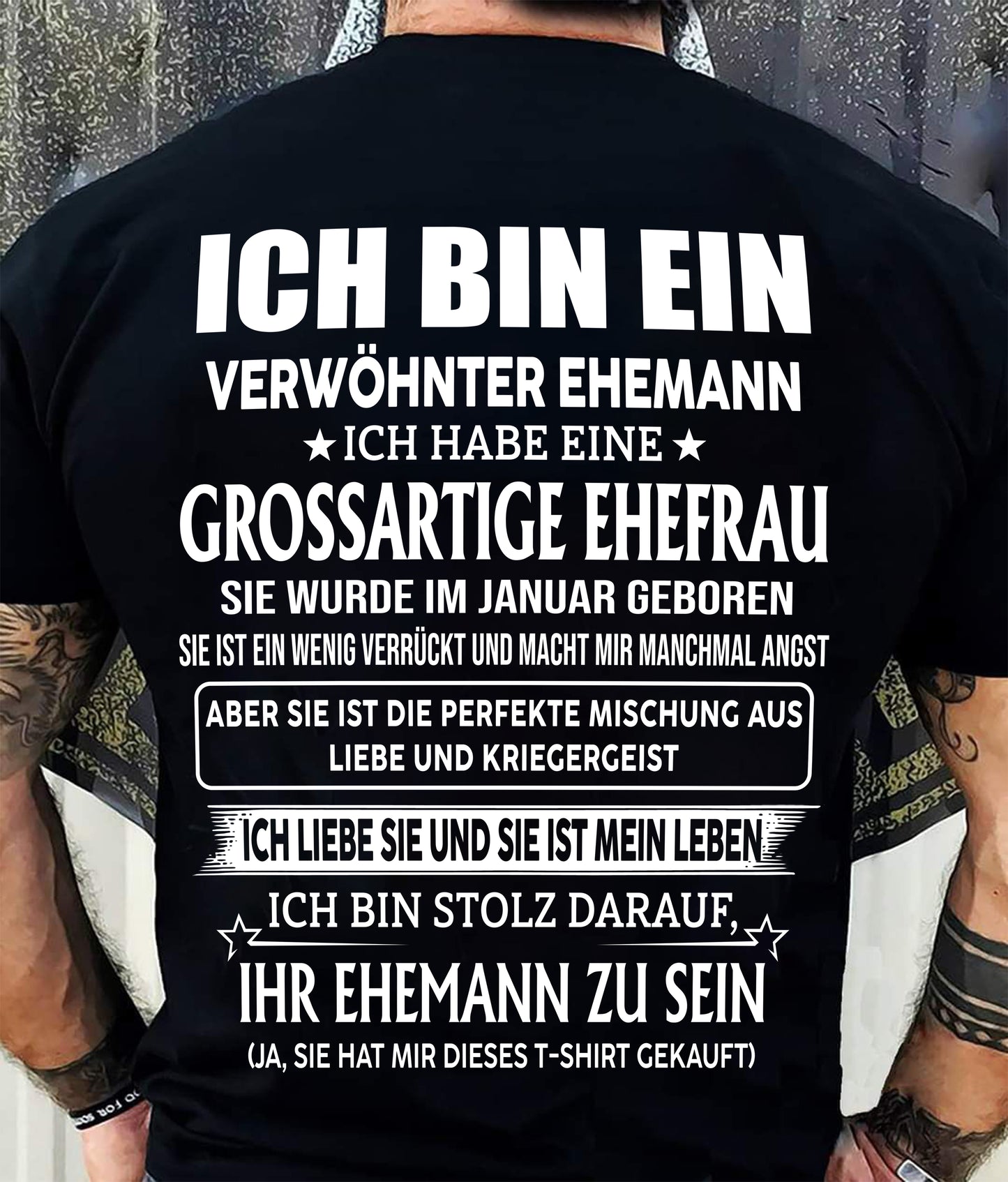 JANUAR – FANTASTISCHE FRAU – PERFEKTES GESCHENK FÜR IHREN EHEMANN – DE - HL01 (SKU2605-295-01)
