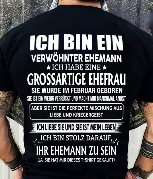 FEBRUAR – FANTASTISCHE FRAU – PERFEKTES GESCHENK FÜR IHREN EHEMANN – DE - HL02 (SKU2605-295-02)