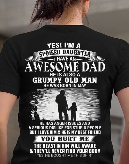 May - Gift For Daughter Tshirt From Dad - Funny Gift Christmas For Daughters - Special gift for your daughter - HL05 (SKU2610-209-05)