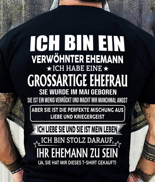 MAI – FANTASTISCHE FRAU – PERFEKTES GESCHENK FÜR IHREN EHEMANN – DE - HL05 (SKU2605-295-05)