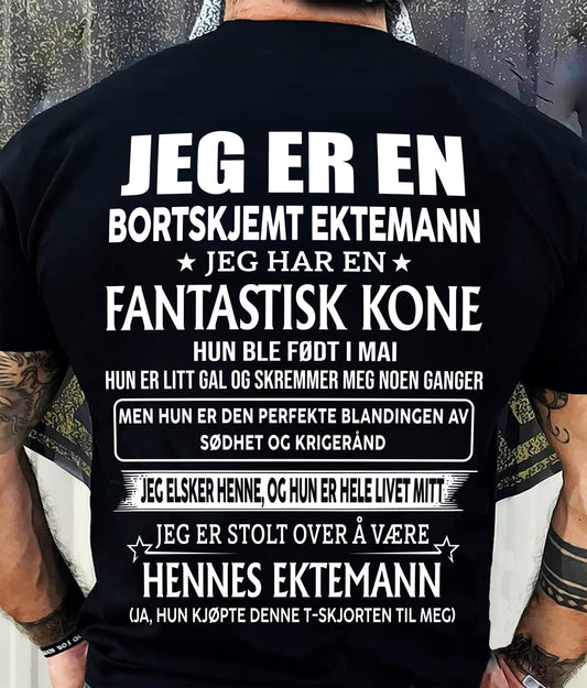 Mai – Fantastisk kone født i mai – Spesiell gave til ektemann – NAUY- HL05 (SKU2605-291-05)