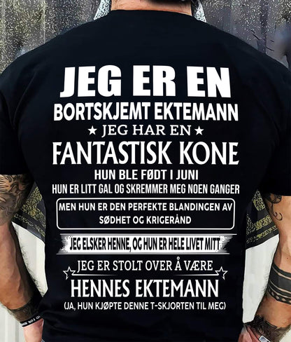 Juni – Fantastisk kone født i juni – Spesiell gave til ektemann – NAUY- HL06 (SKU2605-291-06)
