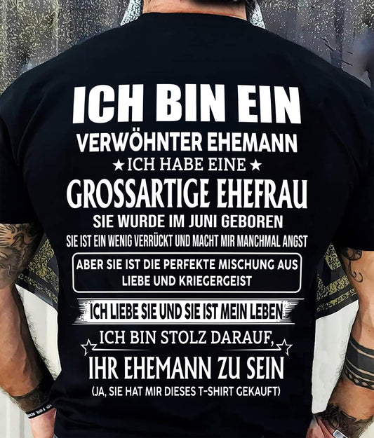 JUNI – FANTASTISCHE FRAU – PERFEKTES GESCHENK FÜR IHREN EHEMANN – DE - HL06 (SKU2605-295-06)