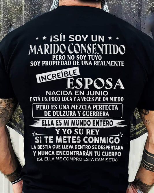 Junio - Esposa increíble nació en junio - Regalo especial para Marido - T06 (SKU08-86-06)