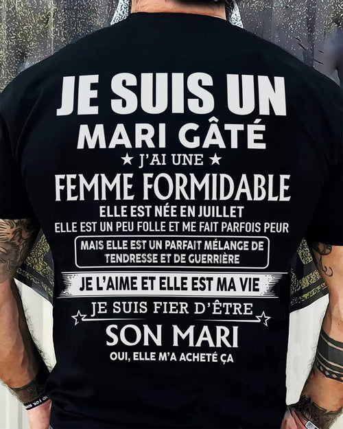 Femme Formidable Juillet – Cadeau Parfait Pour Votre Mari – HL07 (SKU06-56-07)