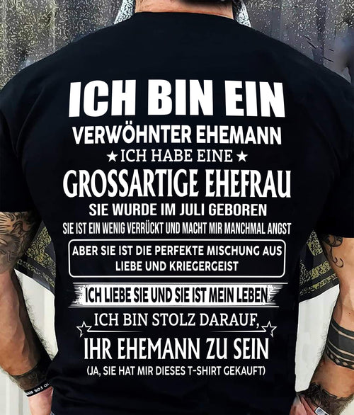 JULI – FANTASTISCHE FRAU – PERFEKTES GESCHENK FÜR IHREN EHEMANN – DE - HL07 (SKU2605-295-07)
