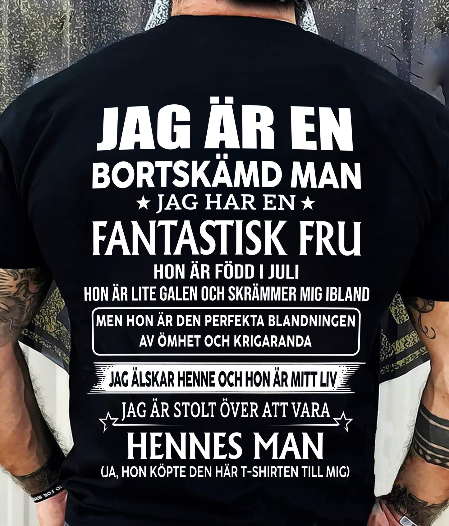 Juli – Fantastisk Fru Född I Juli – Den Perfekta Presenten Till Din Man – SW- HL07 (SKU2605-293-07)