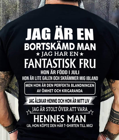 Juli – Fantastisk Fru Född I Juli – Den Perfekta Presenten Till Din Man – SW- HL07 (SKU2605-293-07)