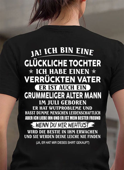 JULI – T-SHIRT GESCHENK FÜR TOCHTER – GENIALER UND GRUMMELIGER ALTER PAPA – BESONDERES GESCHENK FÜR DEINE TOCHTER – HL07 (SKU2605-168-07)