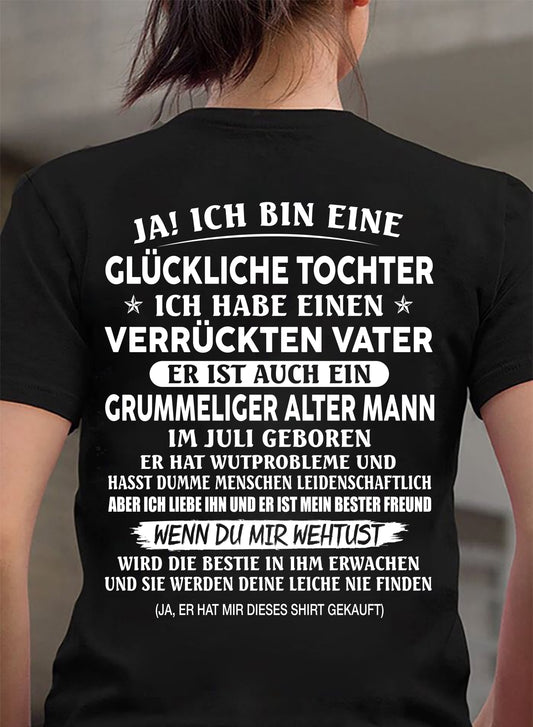 JULI – T-SHIRT GESCHENK FÜR TOCHTER – GENIALER UND GRUMMELIGER ALTER PAPA – BESONDERES GESCHENK FÜR DEINE TOCHTER – HL07 (SKU2605-168-07)