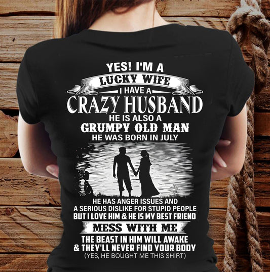 July - Grumpy Old Man - Perfect Gift For Your Wife – HL07 (SKU2608-39-07)
