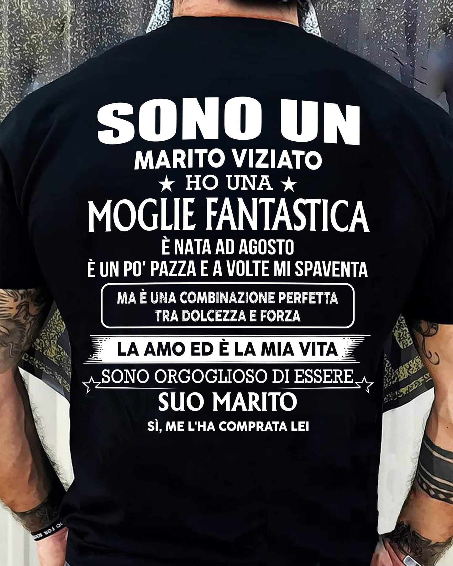 Fantastica Moglie Nata A Agosto – Il Regalo Perfetto Per Tuo Marito - HL08 (SKU2605-138-08)