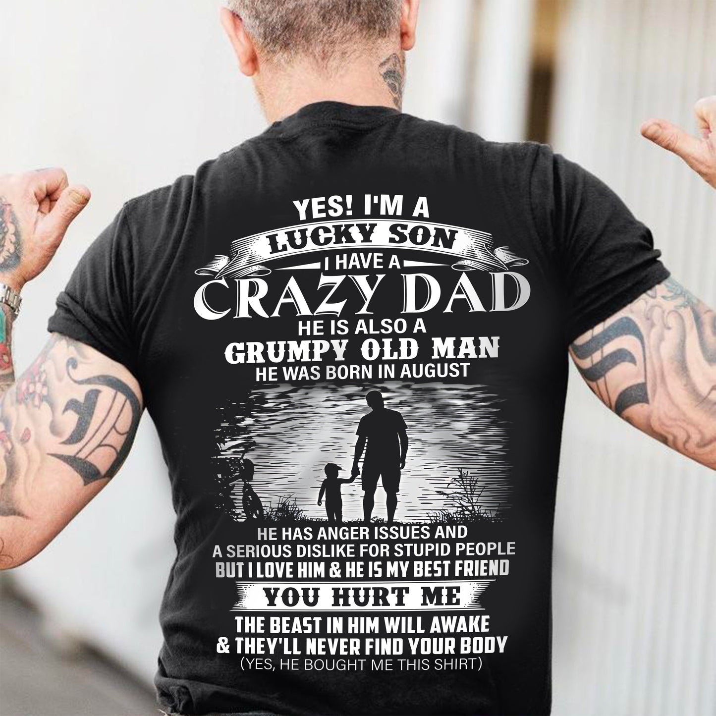 August - Gift For Son Tshirt - Funny T-shirts For Son - Special gift for your Son - HL08 (SKU2604-91-08)