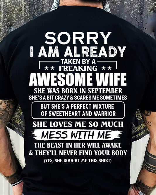 Wife Septembre - Perfect gift for your husband - HL09 (SKU68-86-09)