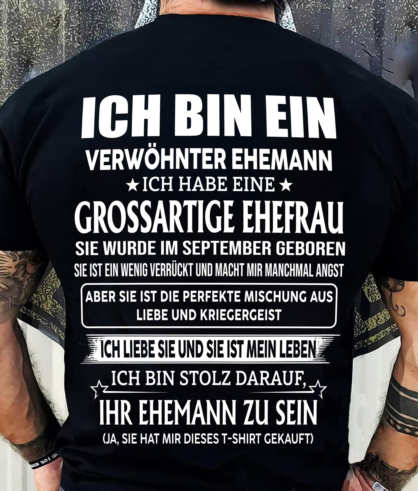 SEPTEMBER – FANTASTISCHE FRAU – PERFEKTES GESCHENK FÜR IHREN EHEMANN – DE - HL09 (SKU2605-295-09)