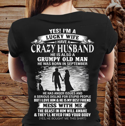September - Grumpy Old Man - Perfect Gift For Your Wife – HL09 (SKU2608-39-09)