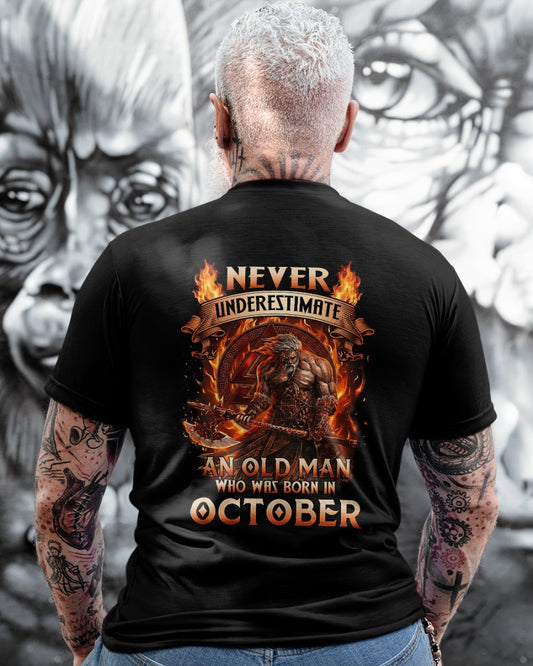 OCTOBER - GRUMPY OLD MAN T-SHIRT - FUNNY T-SHIRTS FOR MEN - PERFECT GIFT FOR MEN - HL10 (SKU2604-257-10)