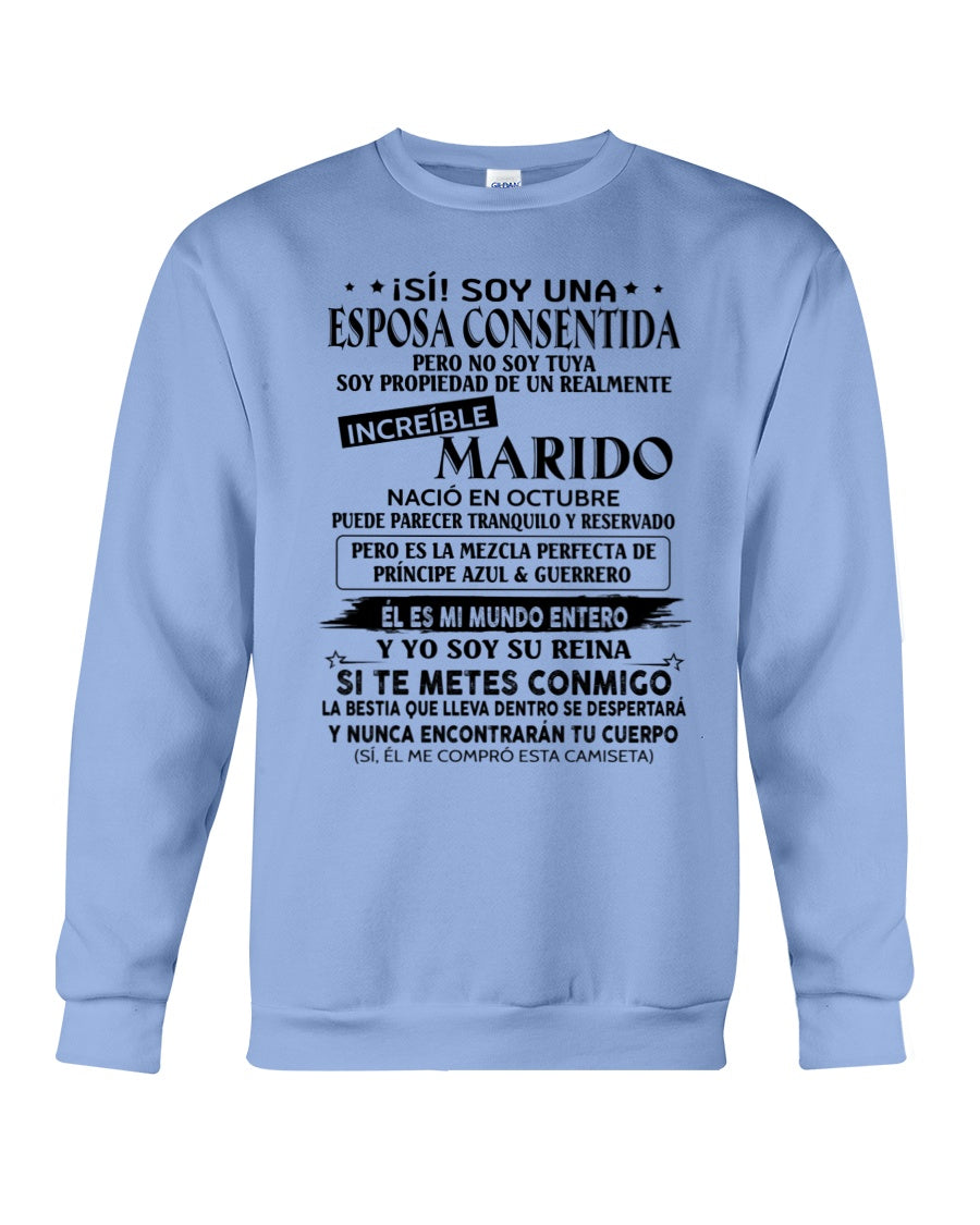 Octubre - Esposo nacido en octubre - Regalo especial para Esposa - T10 (Sku.TbnA3)