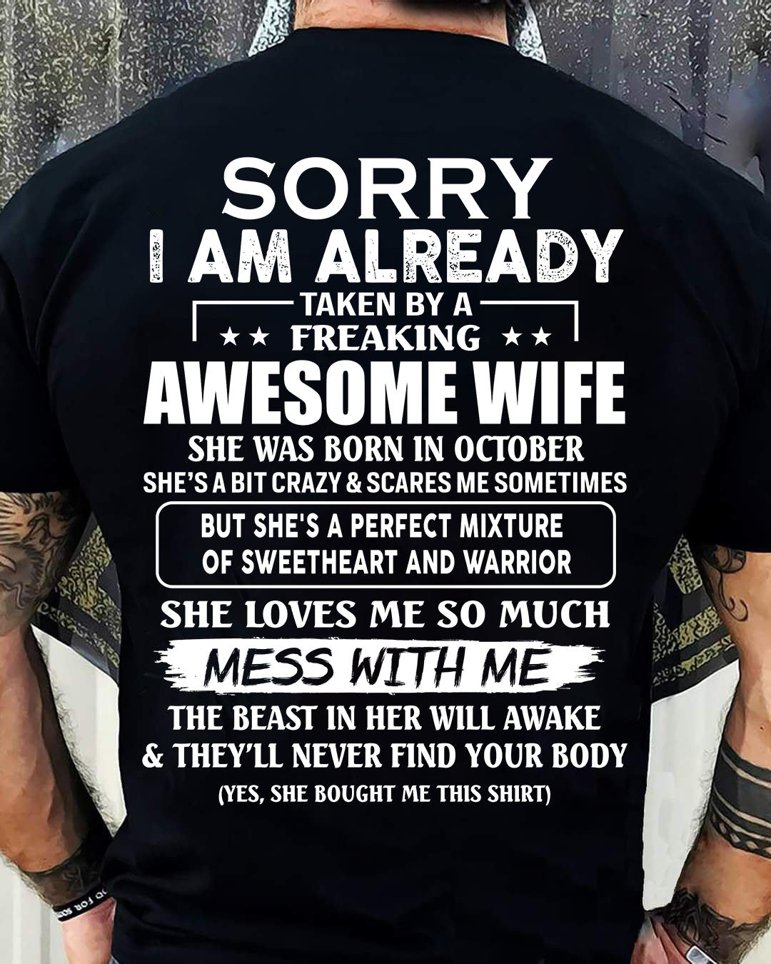 Wife October - Perfect gift for your husband - HL10 (SKU68-86-10)
